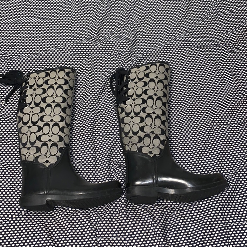 Coach rain boots